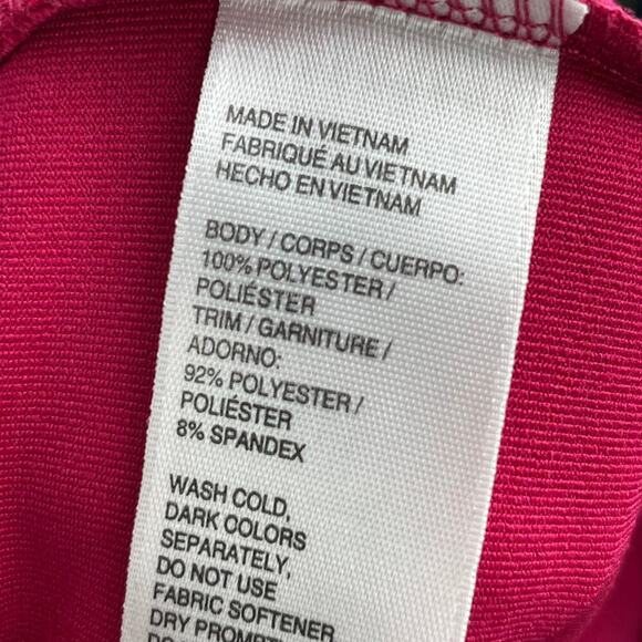 Izod Golf Skort Red White Striped Pull On Stretch Women's L Pockets Skirt - Picture 6 of 6